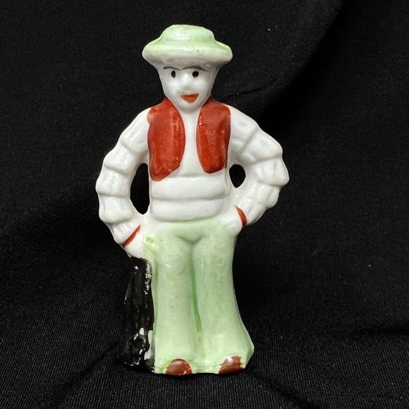 Figurines Miniature Lot  Porcelain Glass Plastic Vintage Set Of 19 Figures Japan - Picture 11 of 16